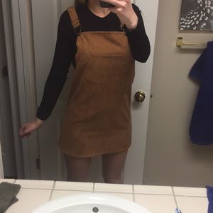 Corduroy overall- brown/tan- NEVER WORN